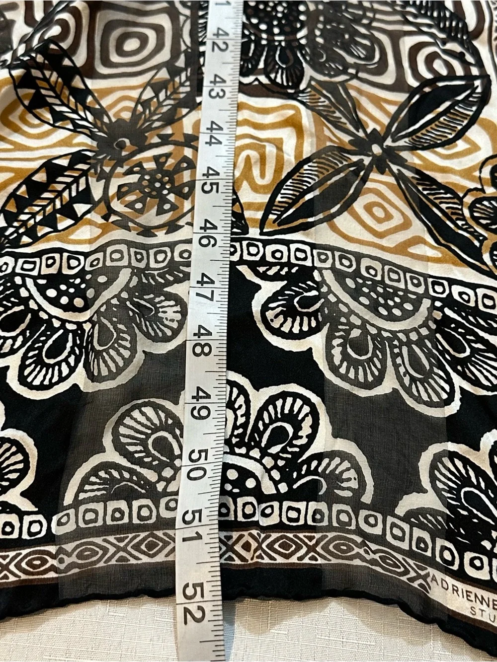 Adrienne Landau 100% Silk Floral Scarf
